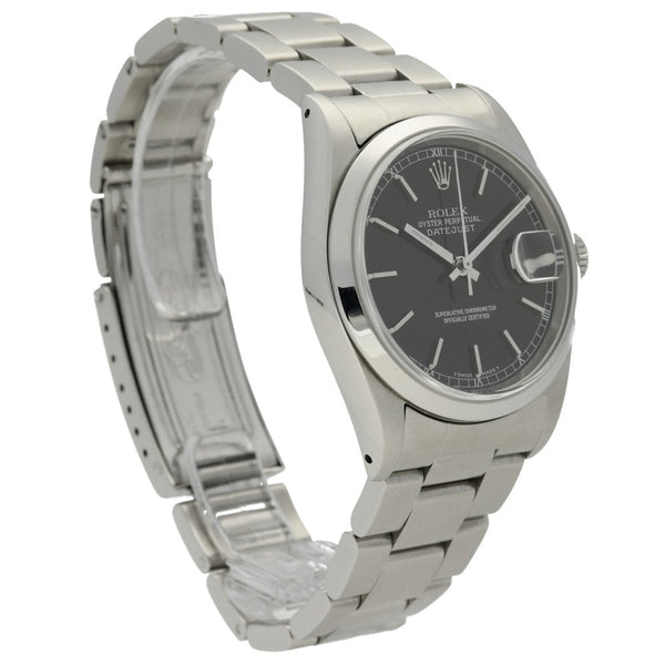 Datejust 16200 - Gents Watch - Black Dial - 1987