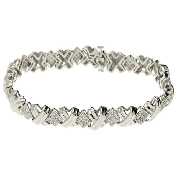 18ct White Gold 1.35ct Diamond Bracelet