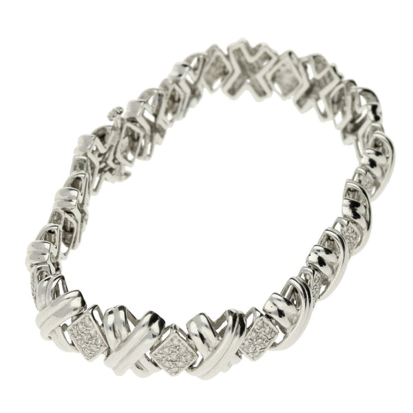18ct White Gold 1.35ct Diamond Bracelet