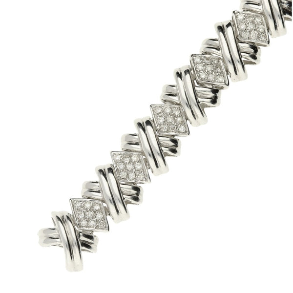 18ct White Gold 1.35ct Diamond Bracelet