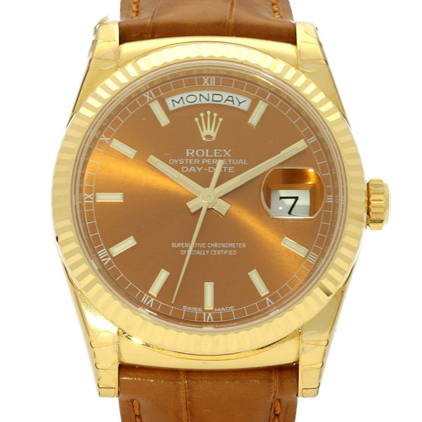 Day-Date 118138 - Leather Strap - Unworn 2017