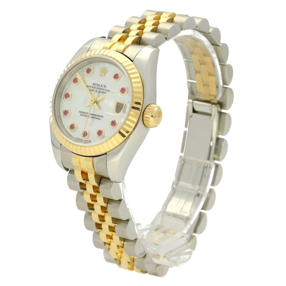 Datejust 179173 - Mother Of Pearl & Ruby Dial - 2004