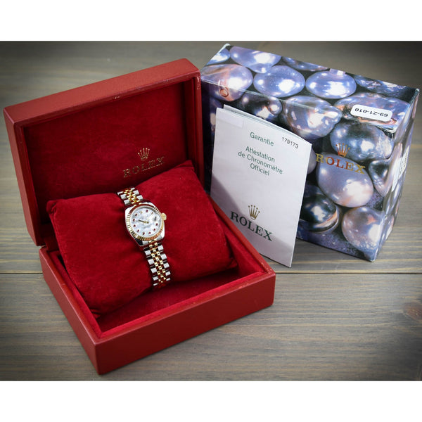 Datejust 179173 - Mother Of Pearl & Ruby Dial - 2004