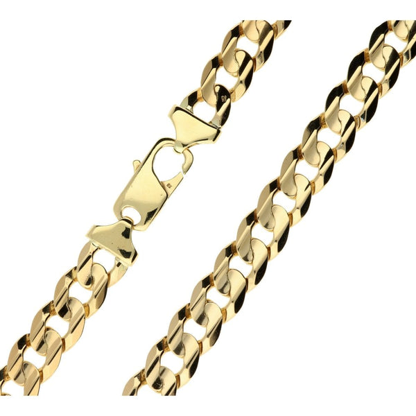 9ct Yellow Gold 20-Inch Gents Curb Chain - 86.0g