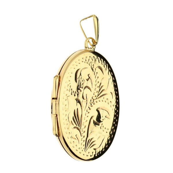 9ct Yellow Gold Small Locket - 4.2g