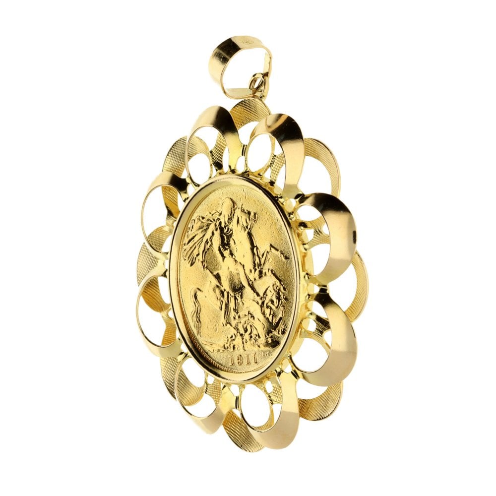 1911 Gold Full-Sovereign Pendant - 10.9g