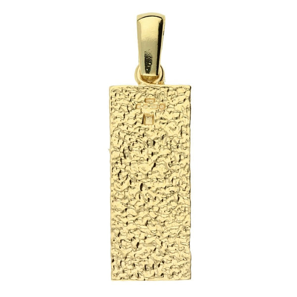 9ct Yellow Gold Ingot Pendant - 13.4g