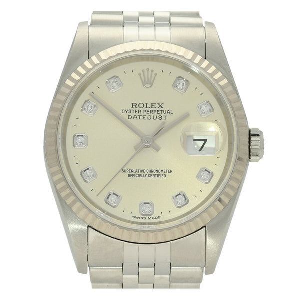 Datejust 16234 - Gents Watch - Diamond Dial - 2001