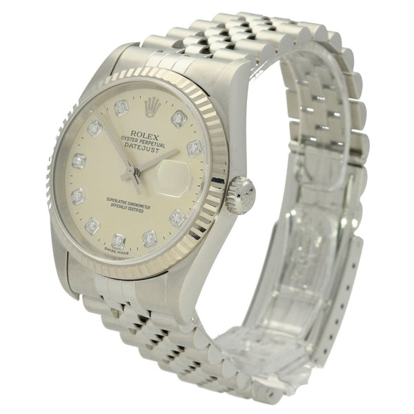 Datejust 16234 - Gents Watch - Diamond Dial - 2001