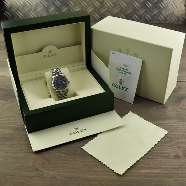 Datejust 16234 - Gents Watch - Blue Dial - 1999