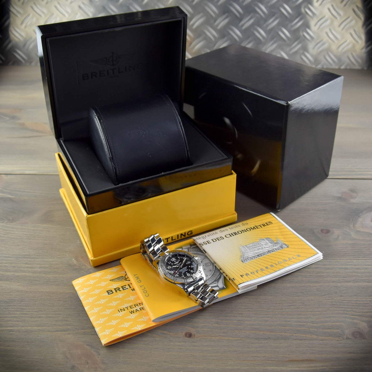 Superocean A17360 – Gents Watch – Black Dial - 2007
