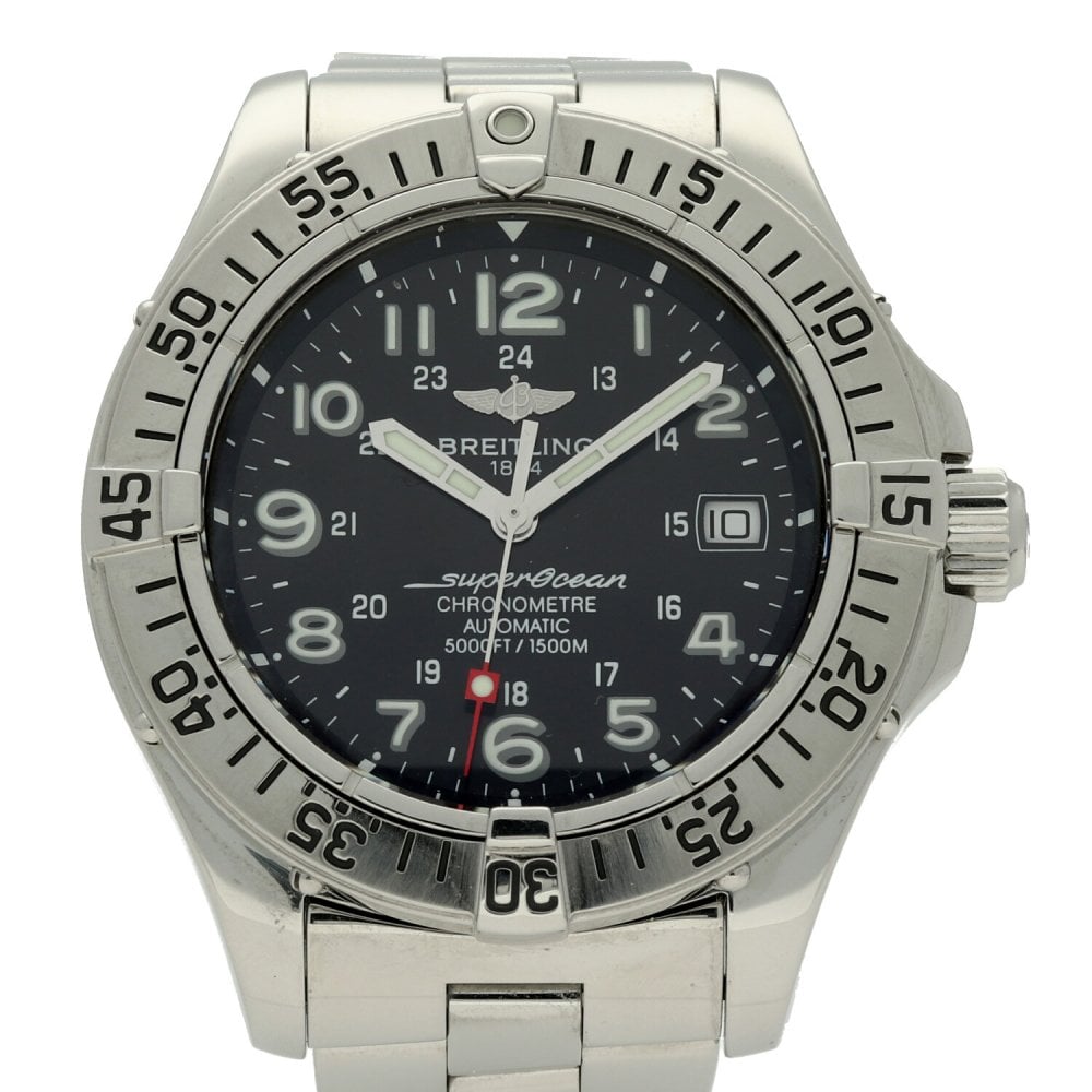 Superocean A17360 – Gents Watch – Black Dial - 2007
