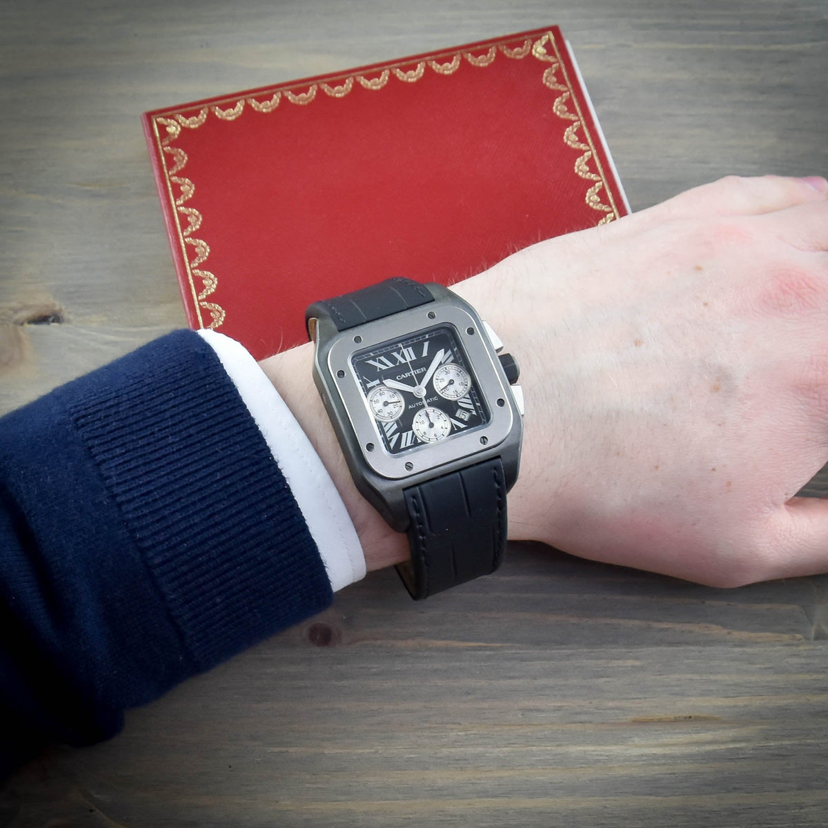 Santos W2020005 - Gents Watch - Leather Strap - 2014