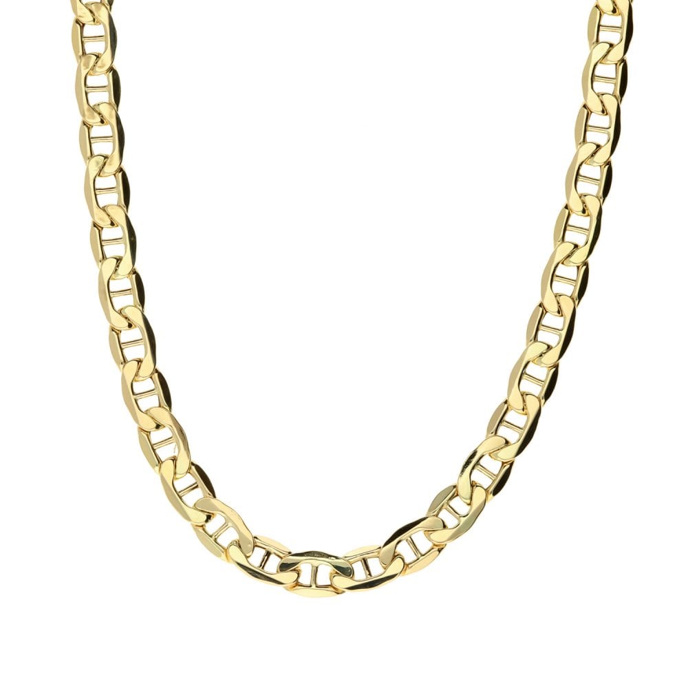 9ct Yellow Gold 20-Inch Hollow Anchor Link Chain - 8.1g