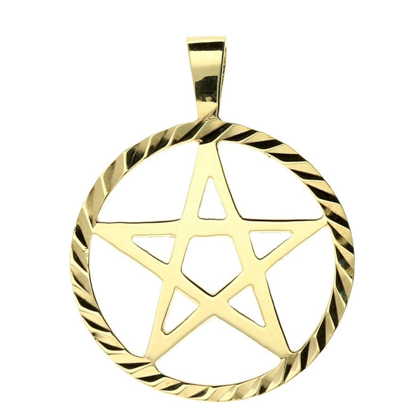 9ct Yellow Gold 5 Pointed Star Pendant - 2.7g