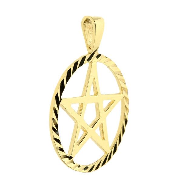9ct Yellow Gold 5 Pointed Star Pendant - 2.7g
