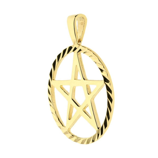 9ct Yellow Gold 5 Pointed Star Pendant - 2.7g