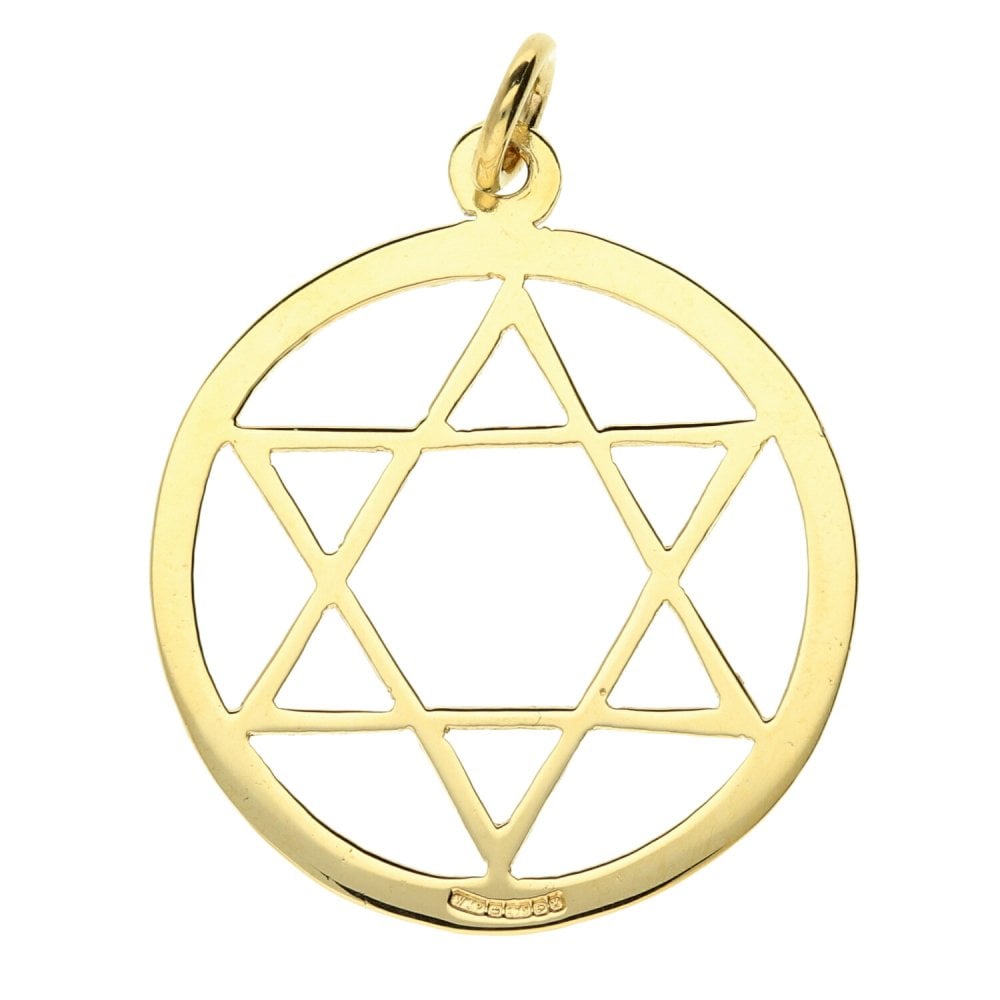 9ct Yellow Gold 6 Pointed Star Pendant - 1.8g