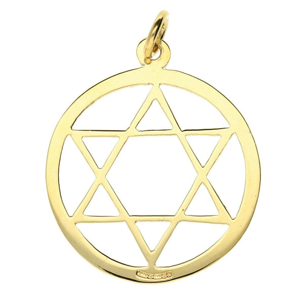 9ct Yellow Gold 6 Pointed Star Pendant - 1.8g