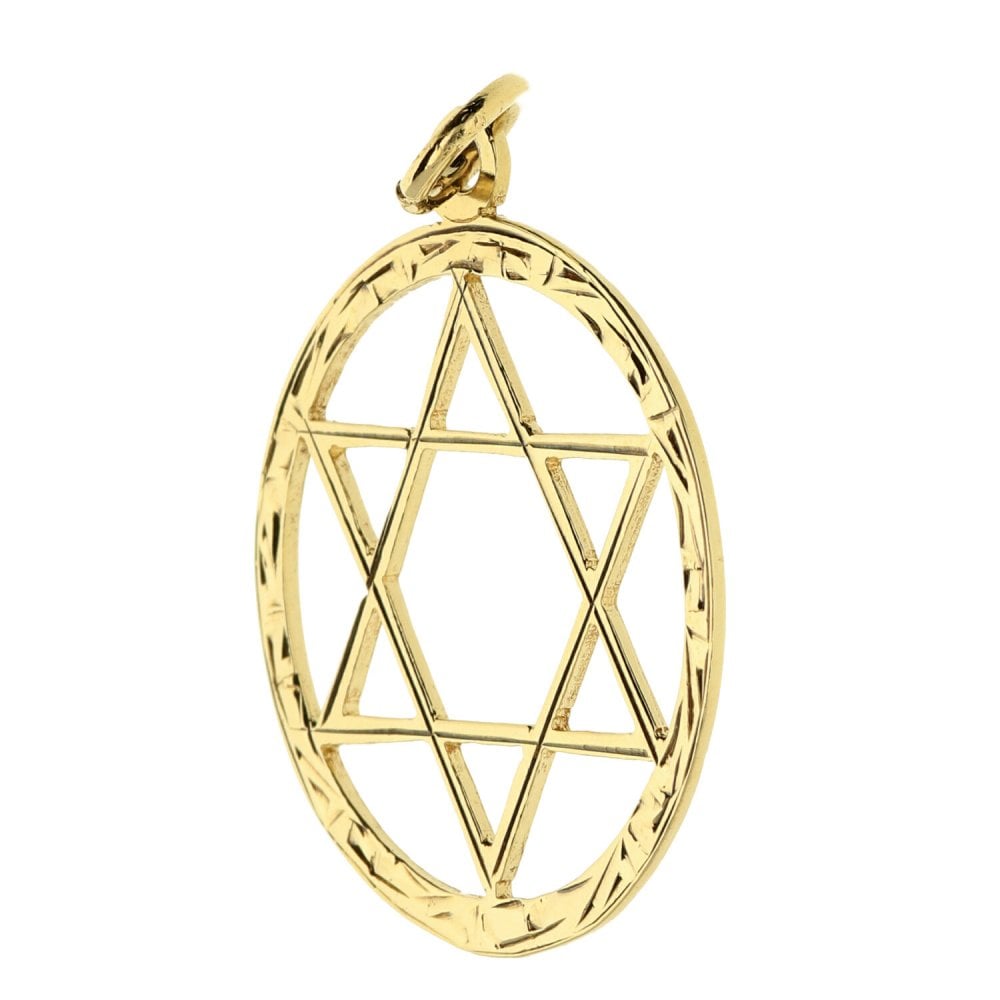 9ct Yellow Gold 6 Pointed Star Pendant - 1.8g