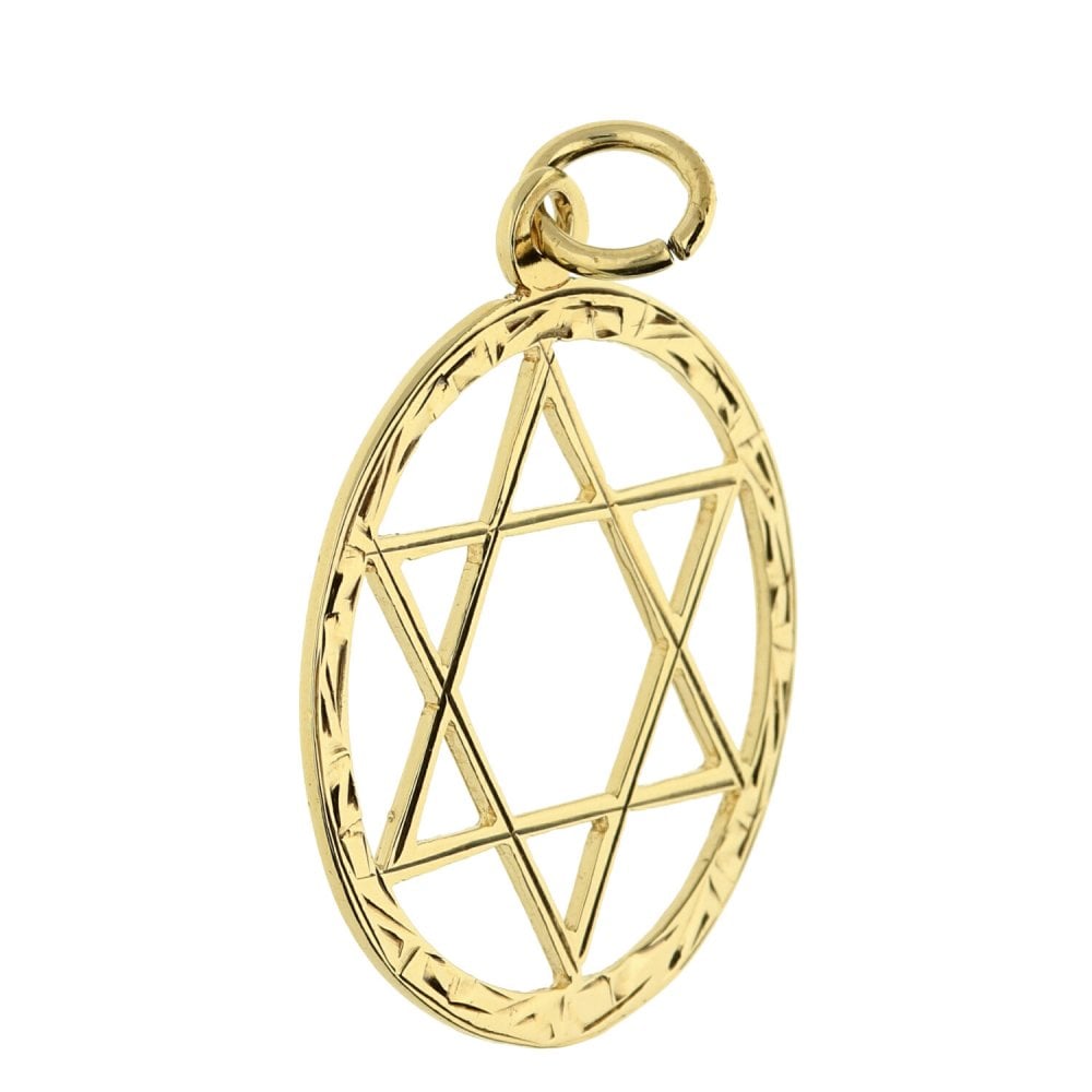 9ct Yellow Gold 6 Pointed Star Pendant - 1.8g