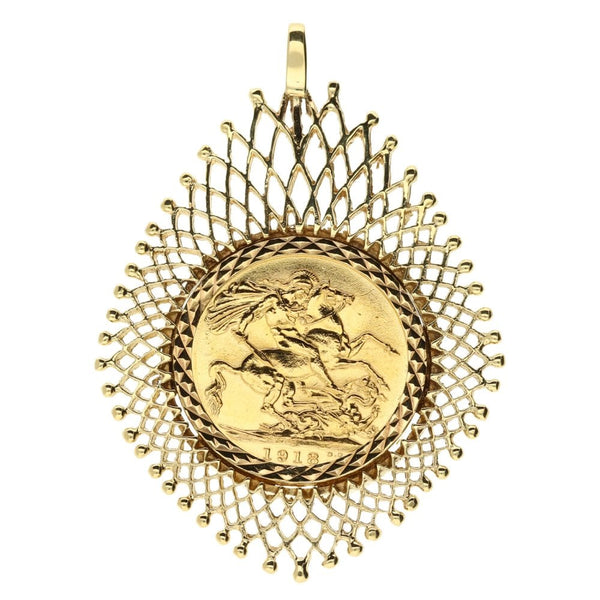 1918 Gold Full-Sovereign Pendant - 14.3g