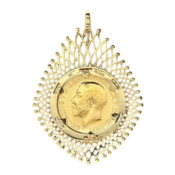1918 Gold Full-Sovereign Pendant - 14.3g