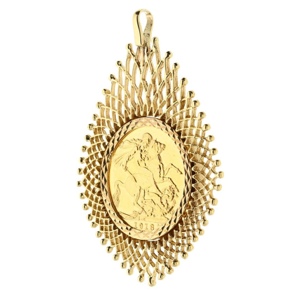 1918 Gold Full-Sovereign Pendant - 14.3g