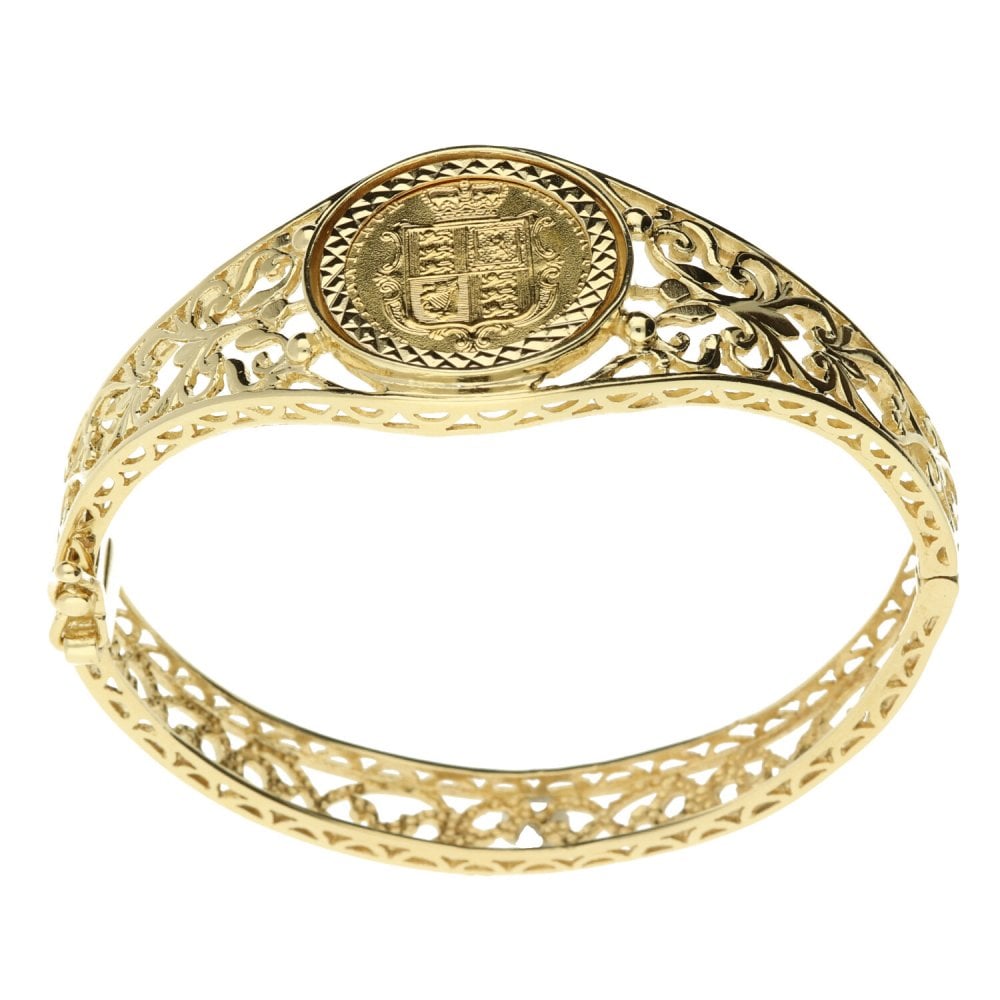 Gold 1880 Half-Sovereign Bangle - 22.5g
