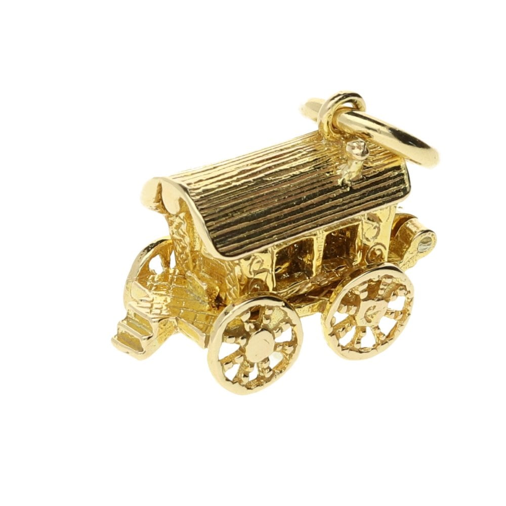 9ct Yellow Gold Caravan Charm - 6.0g