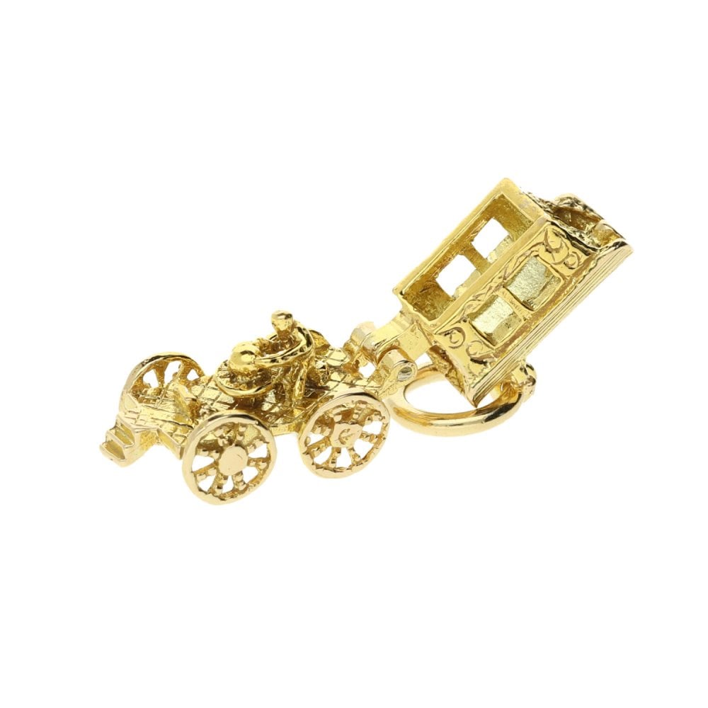 9ct Yellow Gold Caravan Charm - 6.0g