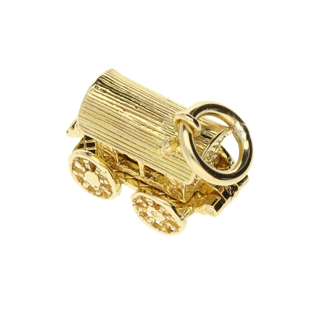 9ct Yellow Gold Caravan Charm - 6.0g
