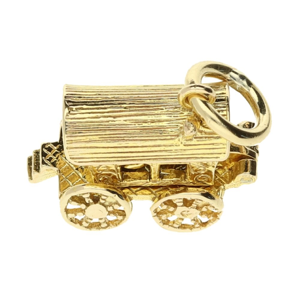 9ct Yellow Gold Caravan Charm - 6.0g