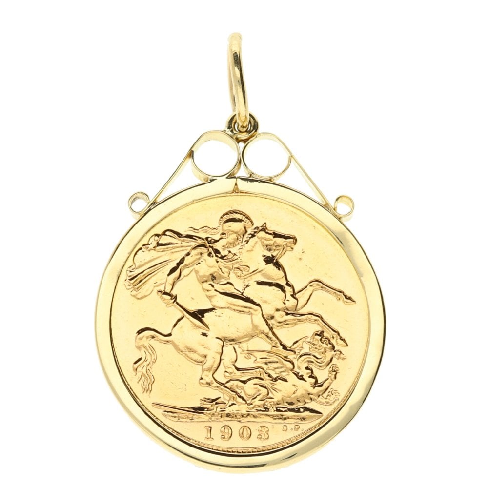 1903 Gold Full-Sovereign Pendant - 9.4g
