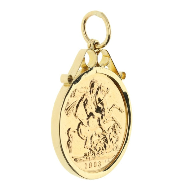 1903 Gold Full-Sovereign Pendant - 9.4g