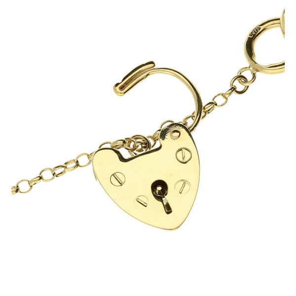 9ct Yellow Gold Curb Bracelet & 21st-Key Charm - 26.2g