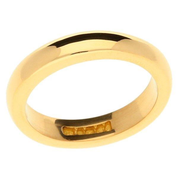 22ct D-Shape Wedding Band - 8.5g