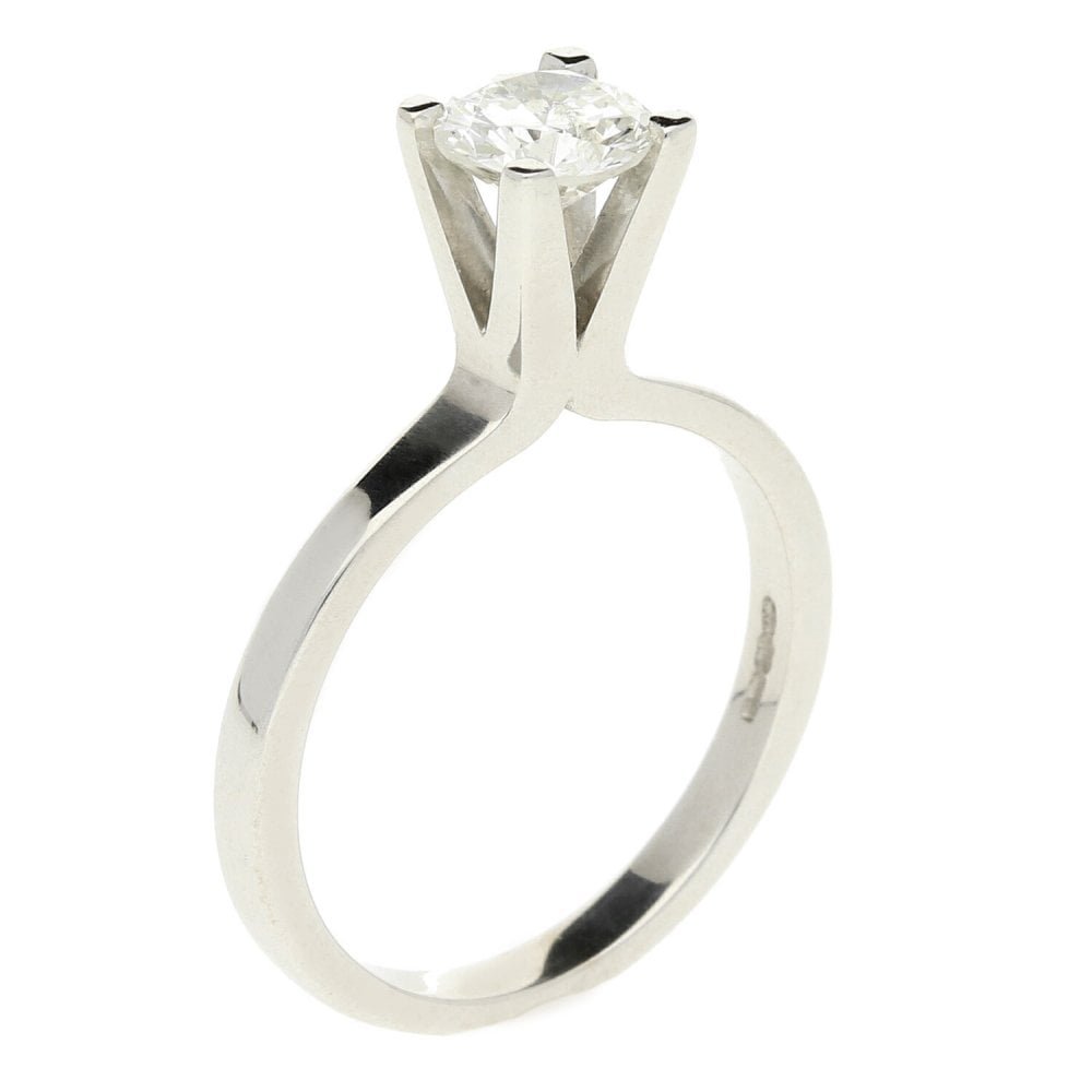 18ct White Gold Diamond Engagement Ring - 0.75ct