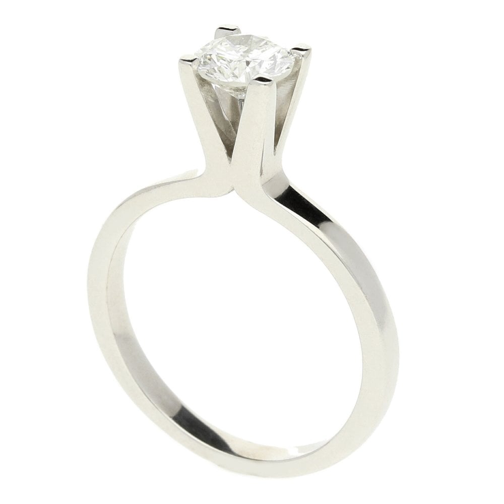 18ct White Gold Diamond Engagement Ring - 0.75ct