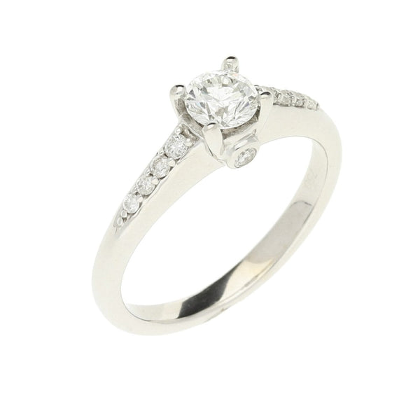 18ct White Gold Diamond Engagement Ring - 0.51ct