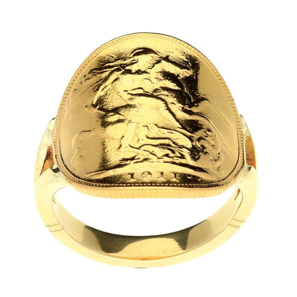 1911 Bent-Over Full Sovereign Ring - 10.8g