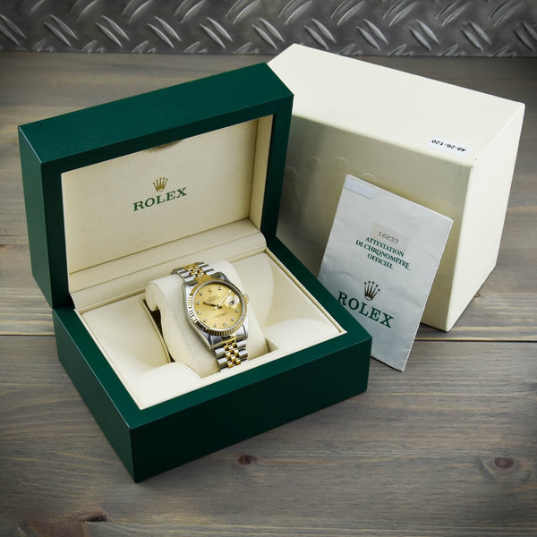 Datejust 16233 - Champagne Diamond Dial - 1994