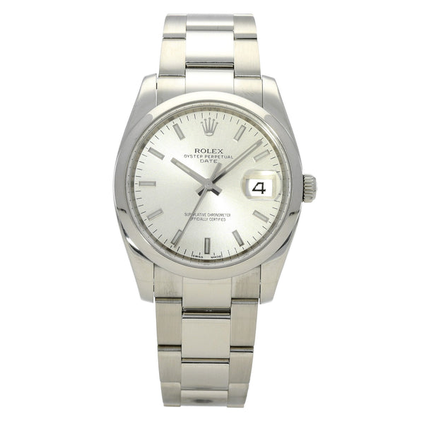 Oyster Perpetual Date 115200 - Silver Dial - 2014