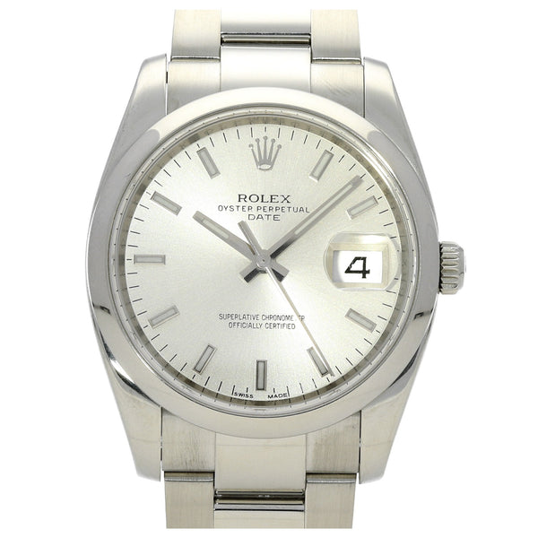 Oyster Perpetual Date 115200 - Silver Dial - 2014
