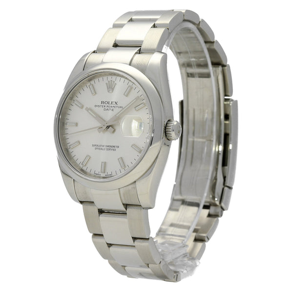 Oyster Perpetual Date 115200 - Silver Dial - 2014