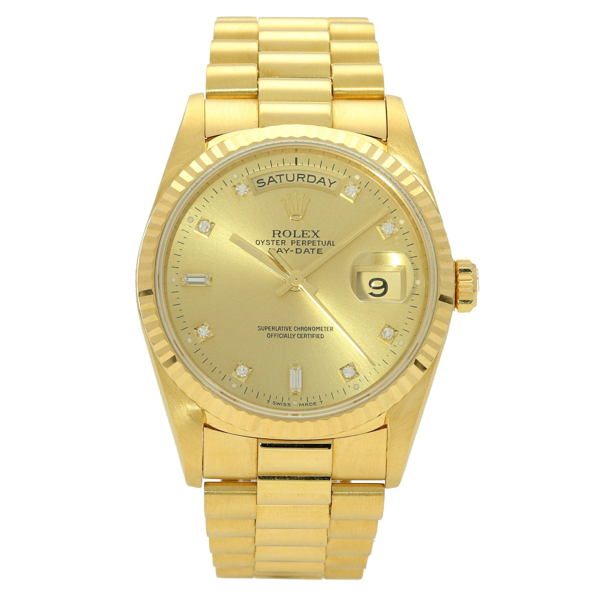 Day-Date 18238 - Champagne Diamond Dial - 1991