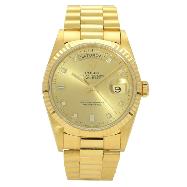 Day-Date 18238 - Champagne Diamond Dial - 1991