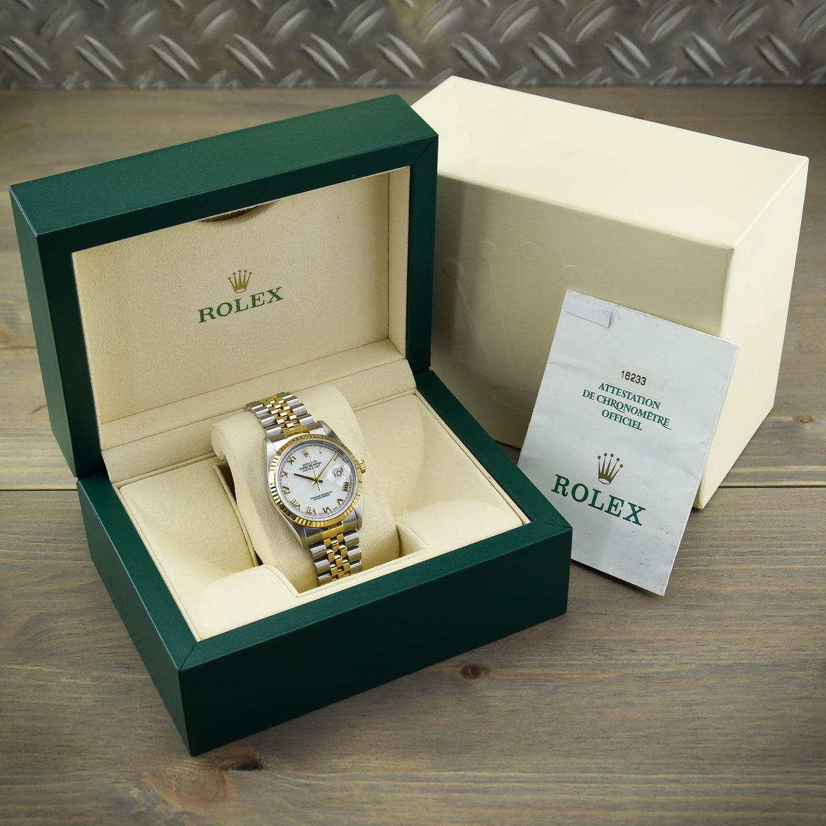 Datejust 16233 - White Roman Dial - 2000