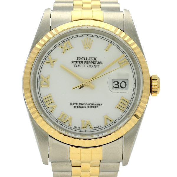 Datejust 16233 - White Roman Dial - 2000