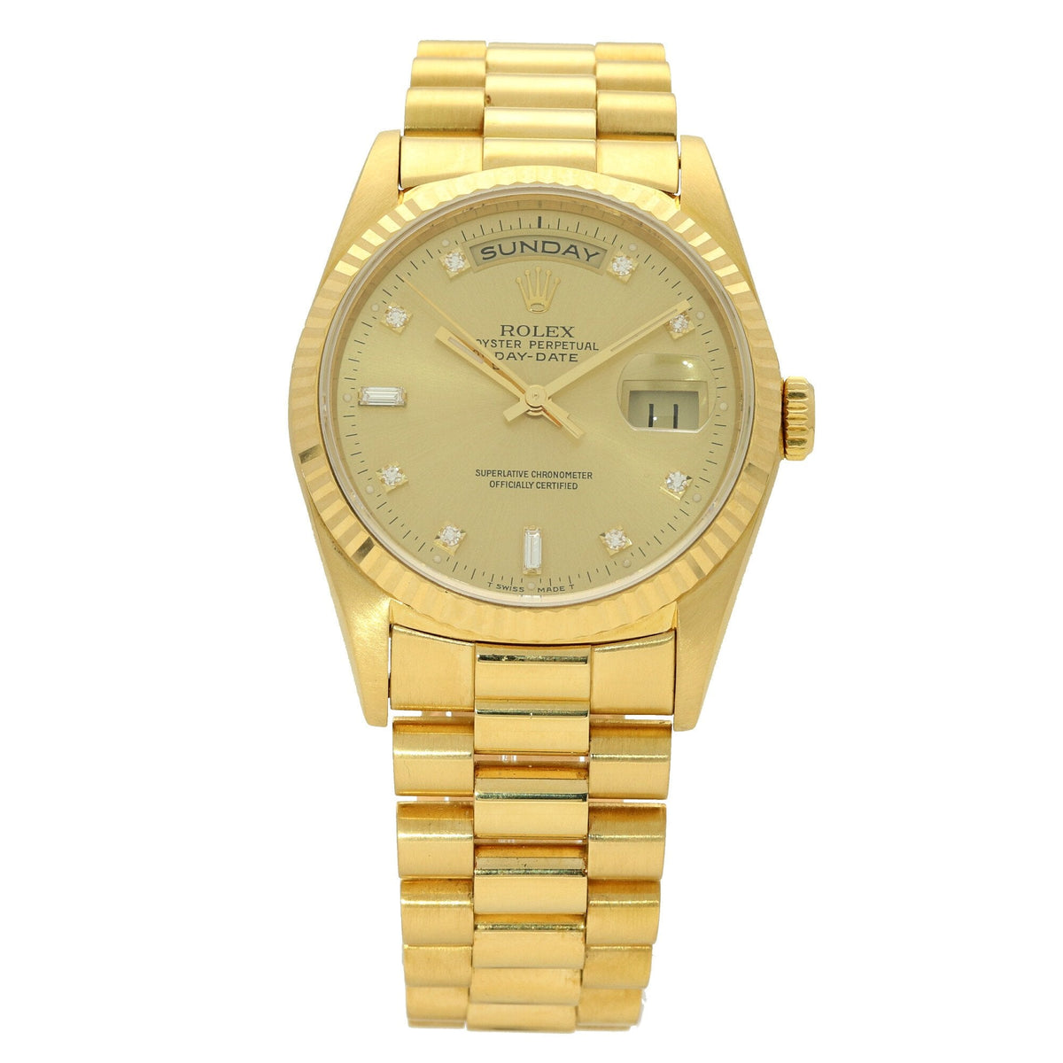 Day-Date 18238 - Champagne Diamond Dial - 1991